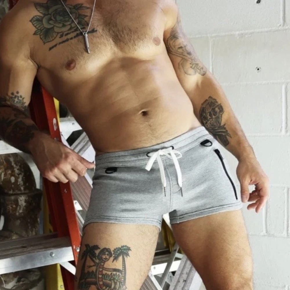 BreedWell Men’s Heather Grey D Ring Cockpit Shorts